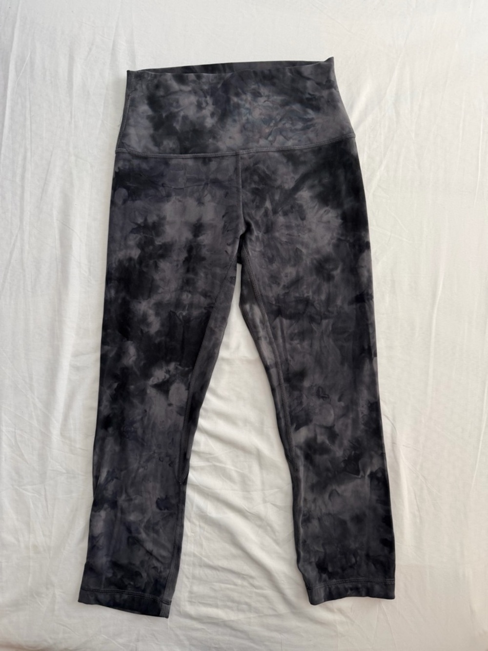 Lululemon Align Leggings 25” Gray Black Tie Dye Size 6